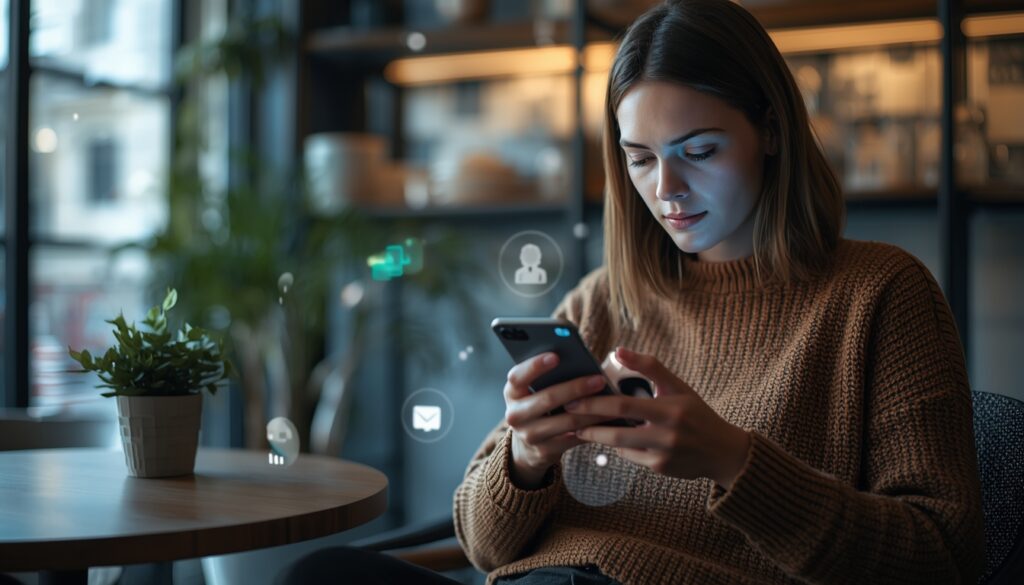 lucid origin a modern everyday life scene showing how ai quietly integrates into daily life. 0