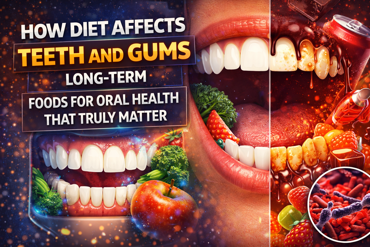 How Diet Affects Teeth and Gums Long-Term | Foods for Oral Health That Truly Matter