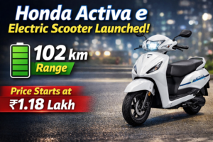 Honda Activa e Electric Scooter Launched with 102 km Battery Range, Price Starts at ₹1.18 Lakh