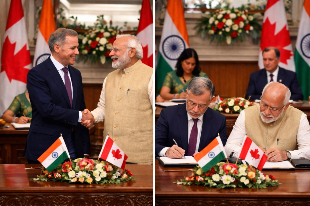 India and Canada agree series of deals as Carney and Modi reset ties in Delhi