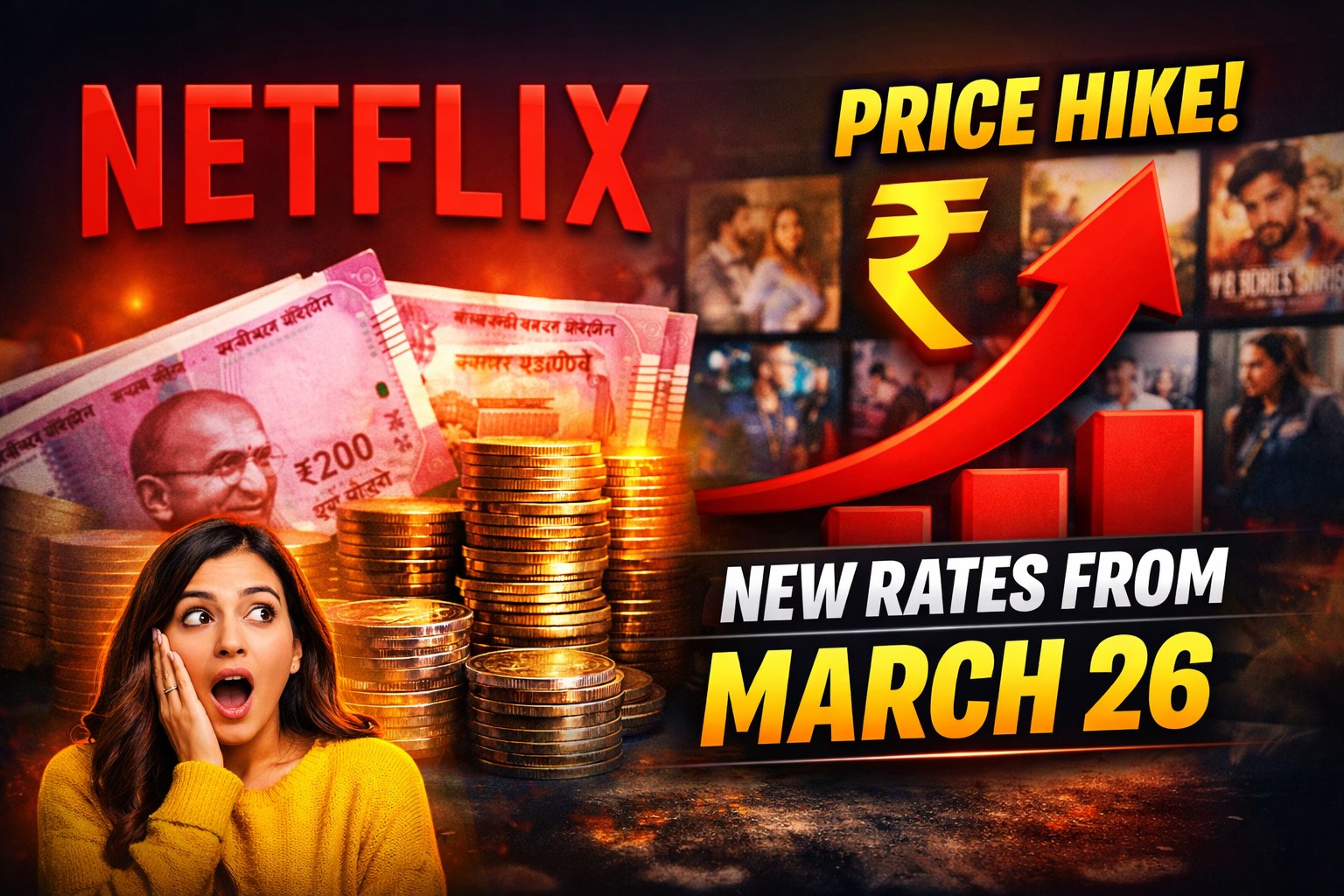 Netflix increases prices