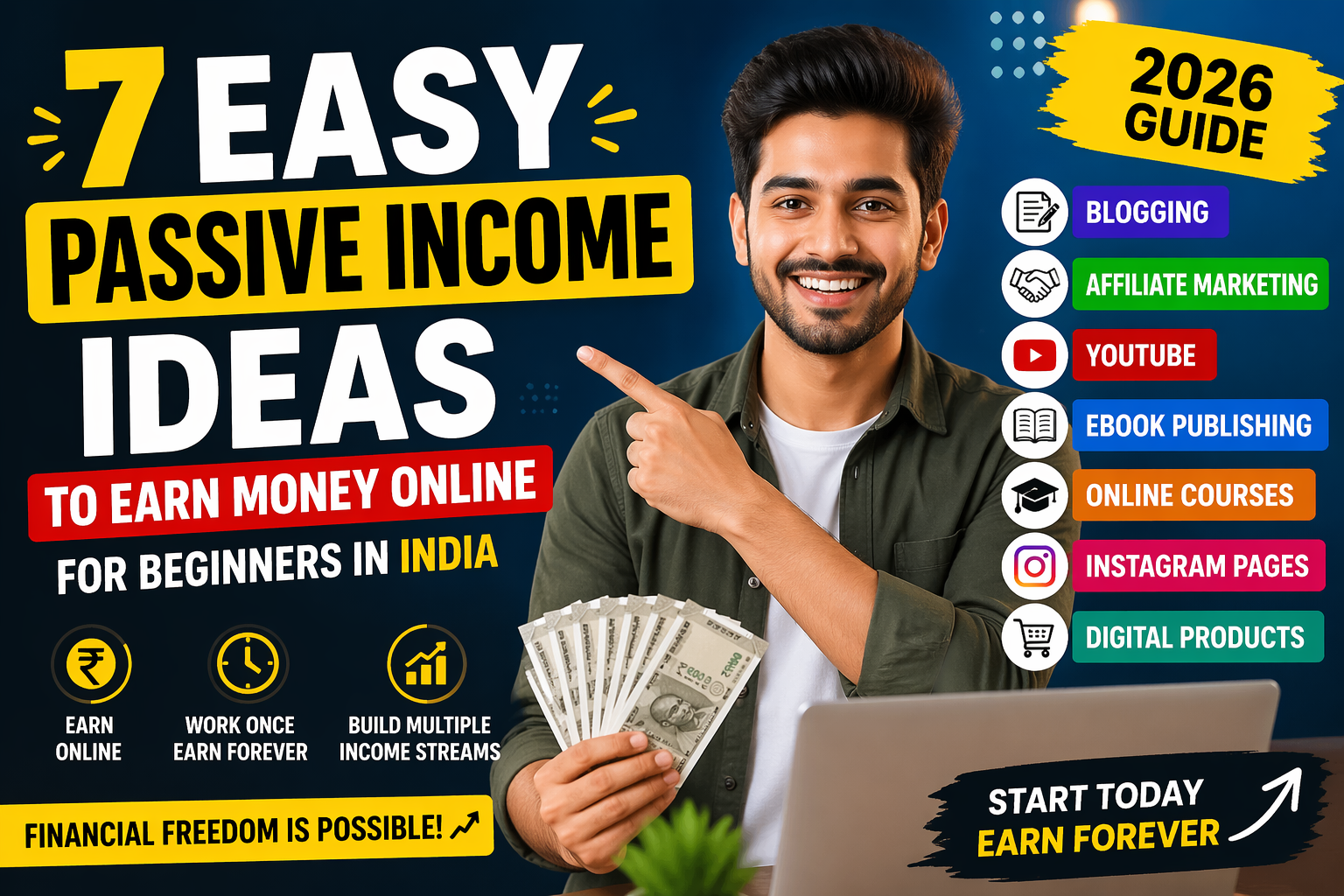 7 Easy Passive Income Ideas to Earn Money Online in India