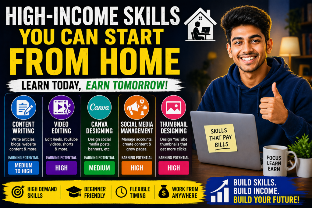 High-Income Skills You Can Start From Home